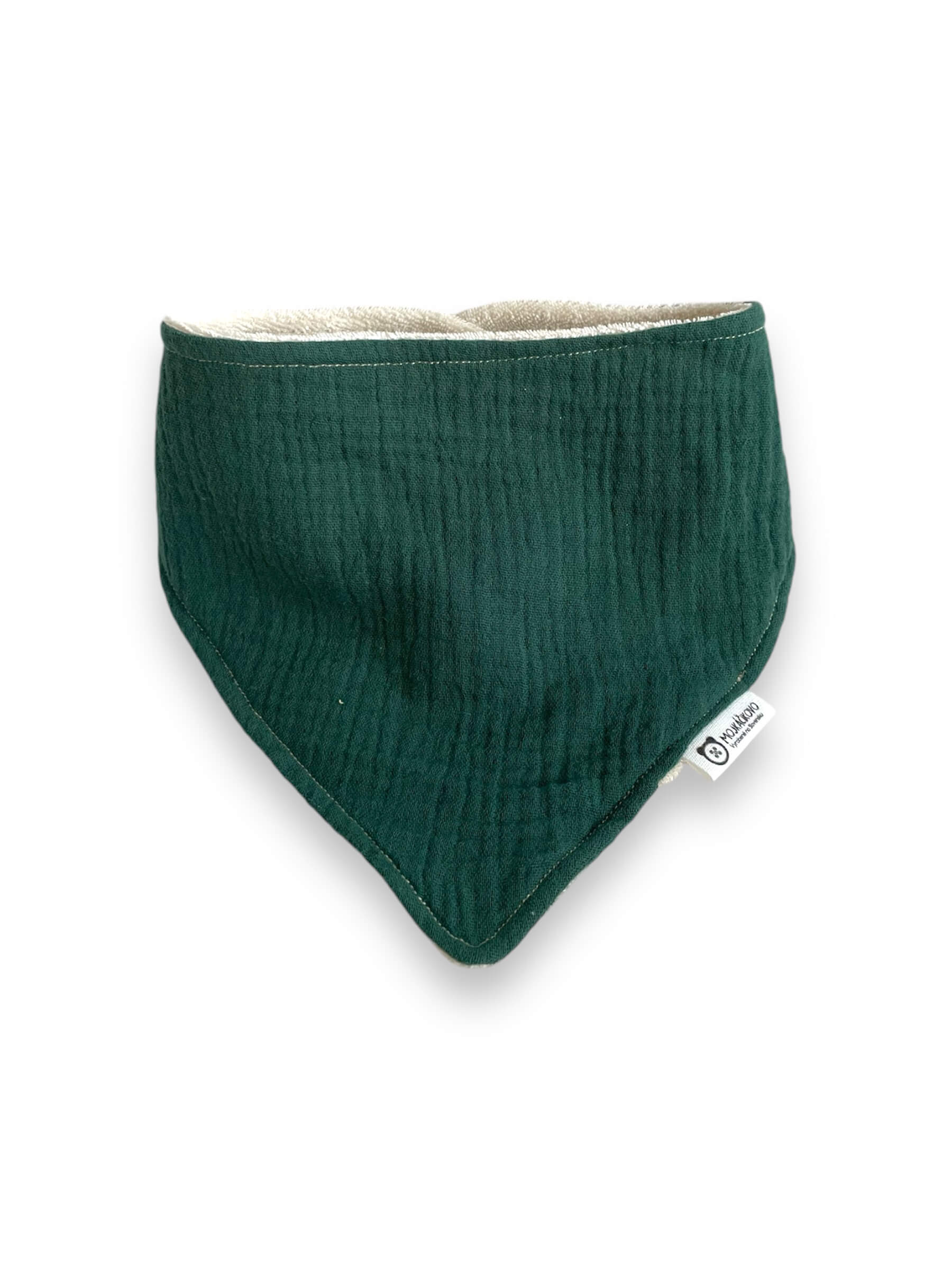 Slintáčik - mušelín - tmavozelený